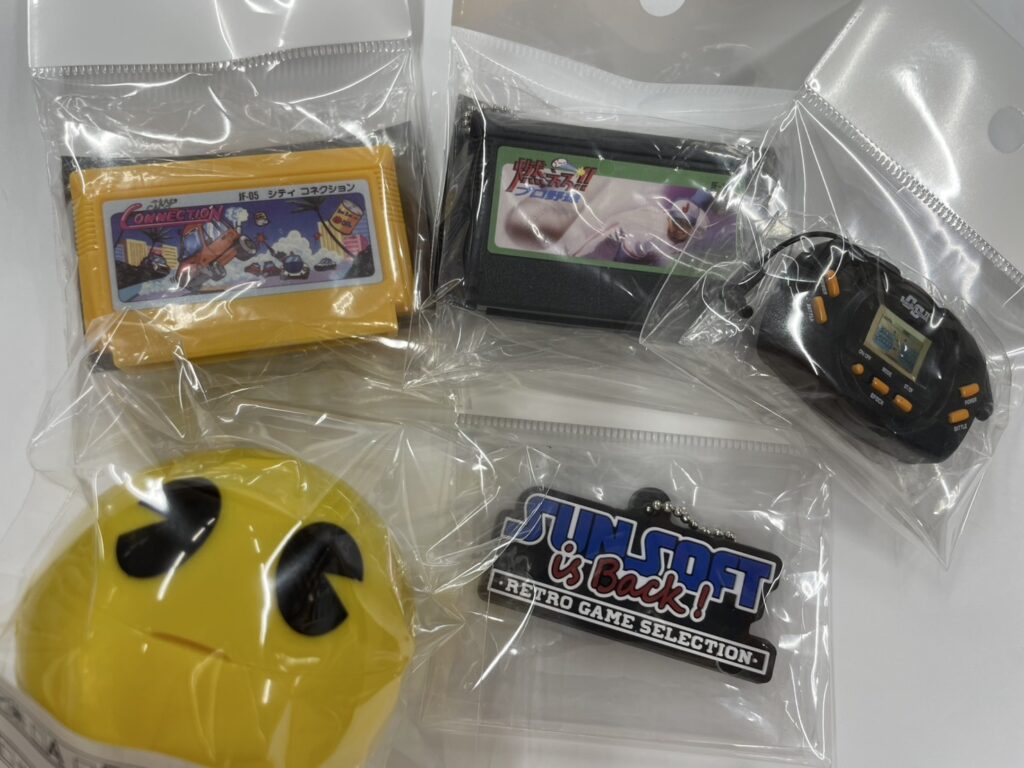 シティコネクション、タイムボカン、パックマンなどのレトロゲーム関連グッズを買取いたしました！